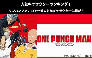 ワンパンマン キャラクター人気投票ランキング 一番人気なキャラは誰だ