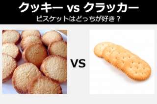 【クッキー vs クラッカー】ビスケットはどっちが好き？人気投票中！