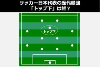 サッカー日本代表の歴代最強 トップ下 は誰 人気投票ランキング
