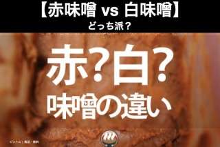 【赤味噌 vs 白味噌】どっち派？人気アンケート調査！