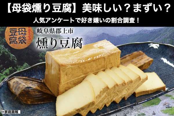 【母袋燻り豆腐】美味しい？まずい？どっち？岐阜名物を人気アンケートで好き嫌いの割合調査！