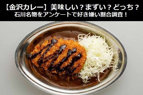 【金沢カレー】美味しい？まずい？どっち？石川名物をアンケートで好き嫌い割合調査！