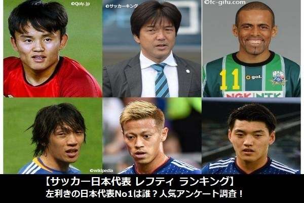 【サッカー日本代表 レフティ ランキング】左利きの日本代表No1は誰？人気アンケート調査！