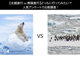 【北極旅行 vs 南極旅行】どっちに行ってみたい？人気アンケートで比較調査！
