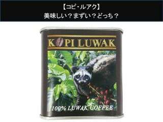 【コピ・ルアク】美味しい？まずい？どっち？人気アンケートで好き嫌いの割合調査！