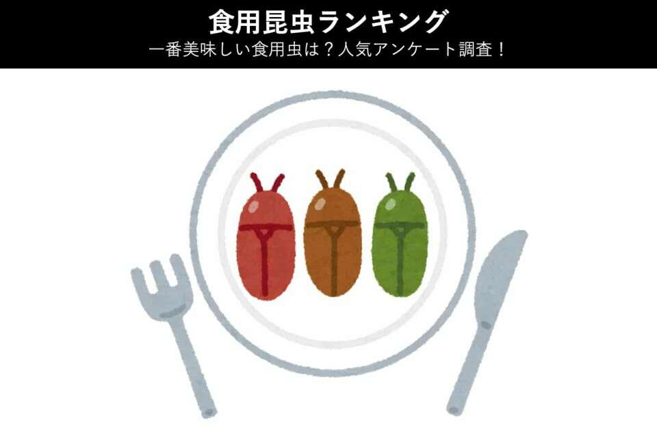 【食用昆虫ランキング】一番美味しい食用虫は？人気アンケート調査！