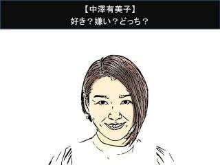 【中澤有美子】好き？嫌い？どっち？人気アンケート調査！