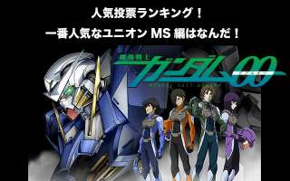 ガンダム00 ユニオンms編 人気投票ランキング 一番人気なモビルスーツはなん