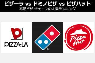 【宅配ピザ チェーンの人気ランキング】ピザーラ vs ドミノ・ピザ vs ピザハット