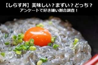 【しらす丼】美味しい？まずい？どっち？