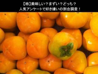 【柿】美味しい？まずい？どっち？